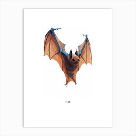 Bat Kids Animal Poster Art Print