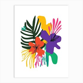 Tropical Flowers 1 Art Print