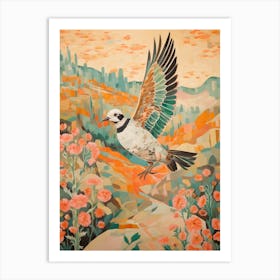 Lapwing 4 Detailed Bird Painting Art Print