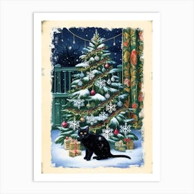 William Morris Christmas Tree 49 Art Print