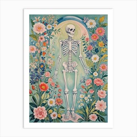 Skeleton In The Garden no2 Art Print