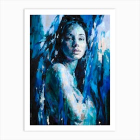 'Blue Woman' 1 Art Print