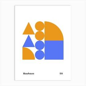 Geometric Bauhaus Poster 59 Art Print