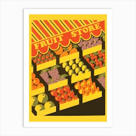 Fruit Store Art Print