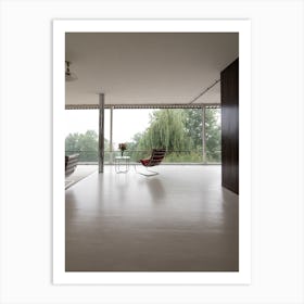 Architecture Mies Van Der Rohe Lounge Art Print