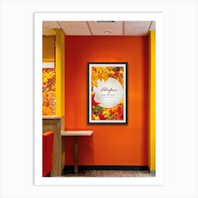 A Seamless Presentation Of Signs Set In An Abbot Point Style Reception Design With Warm Autumn Colo (1) 1 Art Print