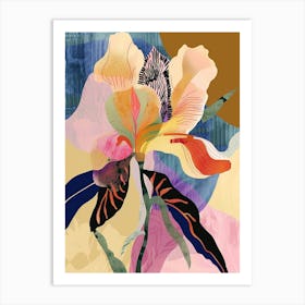 Colourful Flower Illustration Everlasting Flower 2 Art Print