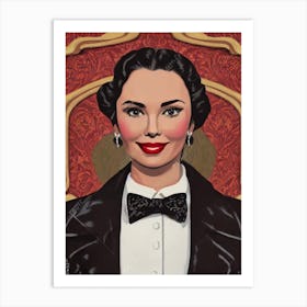 Jennifer Jones Illustration Movies Art Print