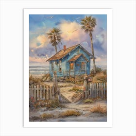 Beach House 11 Art Print