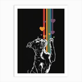 Rainbow Dog Art Print