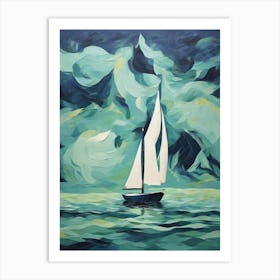 Sailboat In The Sky Art Print