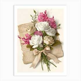 Bouquet Of Flowers Art Print