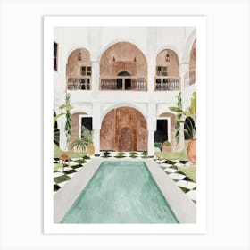 Riad Marrakesh Art Print