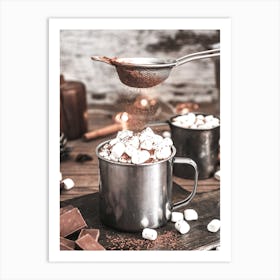 Hot Chocolate With Marshmallows Art Print