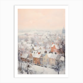 Dreamy Winter Painting Belfast Northern Ireland 3 Art Print