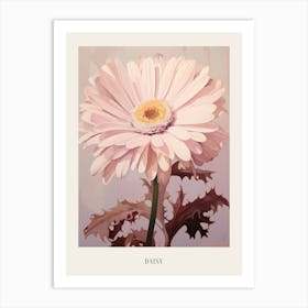 Floral Illustration Daisy 1 Poster Art Print