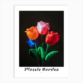 Bright Inflatable Flowers Poster Rose 6 Art Print