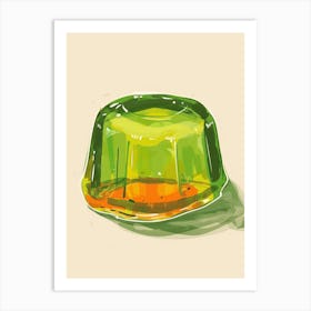 Lime Green Jelly Illustration Art Print