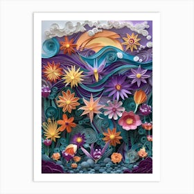 Flowers In The Sky Art Print