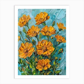 Yellow Cosmos Art Print