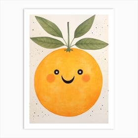 Friendly Kids Orange 2 Art Print
