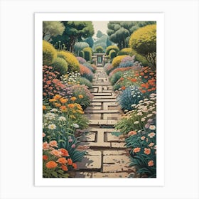 Garden Path Maze no1 Affiche