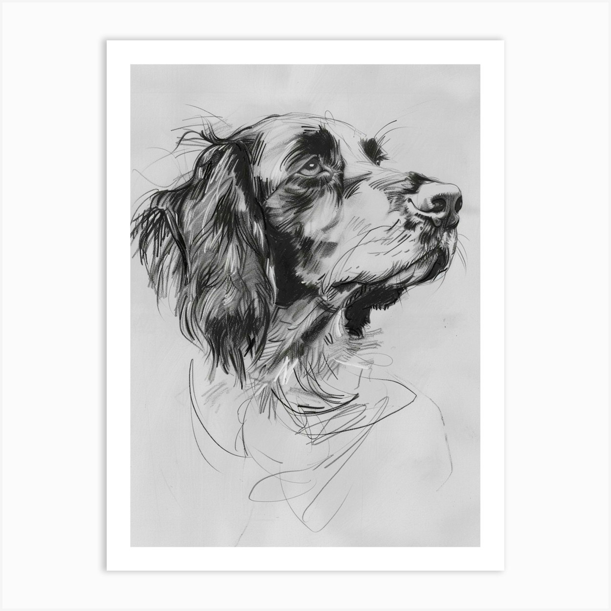Springer Spaniel Phone Case Wallet - Black & White Springer Spaniel Phone Case Wallet - Black & White