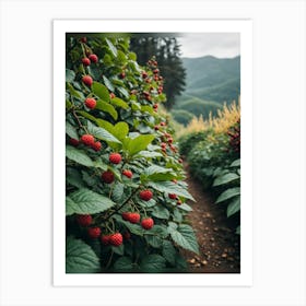 Berries In The Garden Art Print