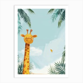 Giraffe In The Jungle 2 Art Print