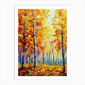 Autumn Trees Art Print