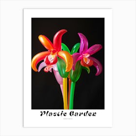 Bright Inflatable Flowers Poster Monkey Orchid 3 Art Print