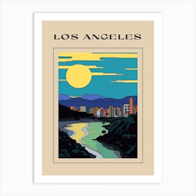 Minimal Design Style Of Los Angeles, Usa 1 Poster Art Print