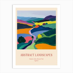Colourful Abstract Yorkshire Dales National Park England 2 Poster Art Print