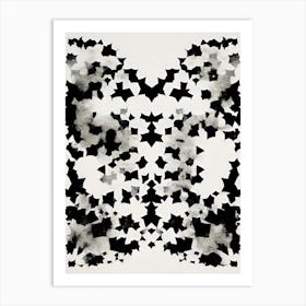 Black And White Abstract Painting Art Print