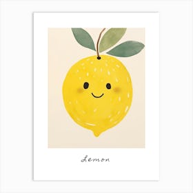 Friendly Kids Lemon 4 Poster Art Print