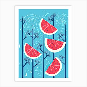 Watermelon Illustration 3 Art Print