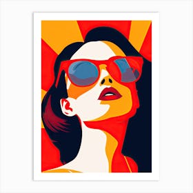 American Woman: Pop Art USA Art Print