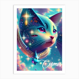 Cosmos Cat Art Print