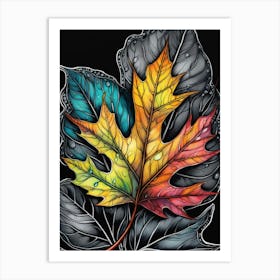 Autumn Leaf Art Print