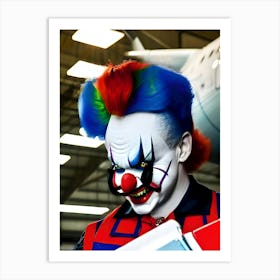 Very Creepy Clown - Reimagined 5 Art Print