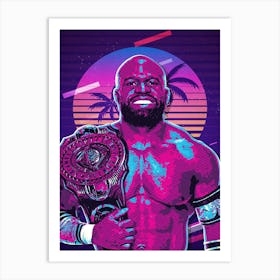 Apollo Crews 80s Retro Art Print