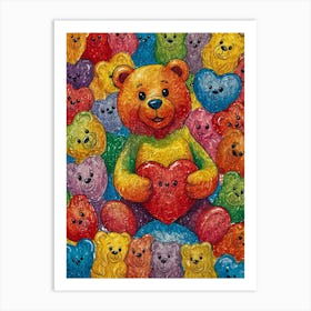 Teddy Bears 6 Art Print