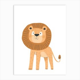 Cartoon Lion Art Print