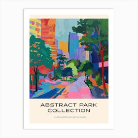 Abstract Park Collection Poster Cheonggyecheon Park Seoul 4 Art Print