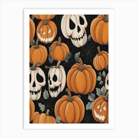 Halloween Pumpkins Art Print