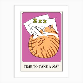 Take A Cat Nap Tarot Art Print