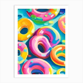 Albanese Gummi Rings Candy Sweetie Abstract Still Life Flower Art Print