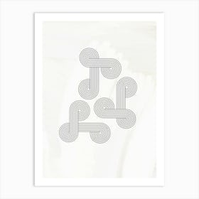 Abstract Mid Century Art Print