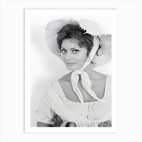 Italian Actress Sophia Loren Sofia Villani Scicolone Art Print