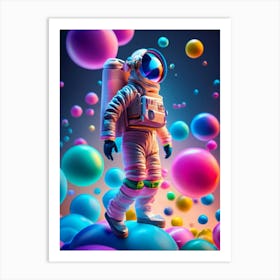 Astronaut In Space 1 Art Print